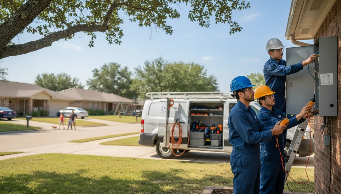 Certified electrician providing emergency electrical services in Plainview, NE